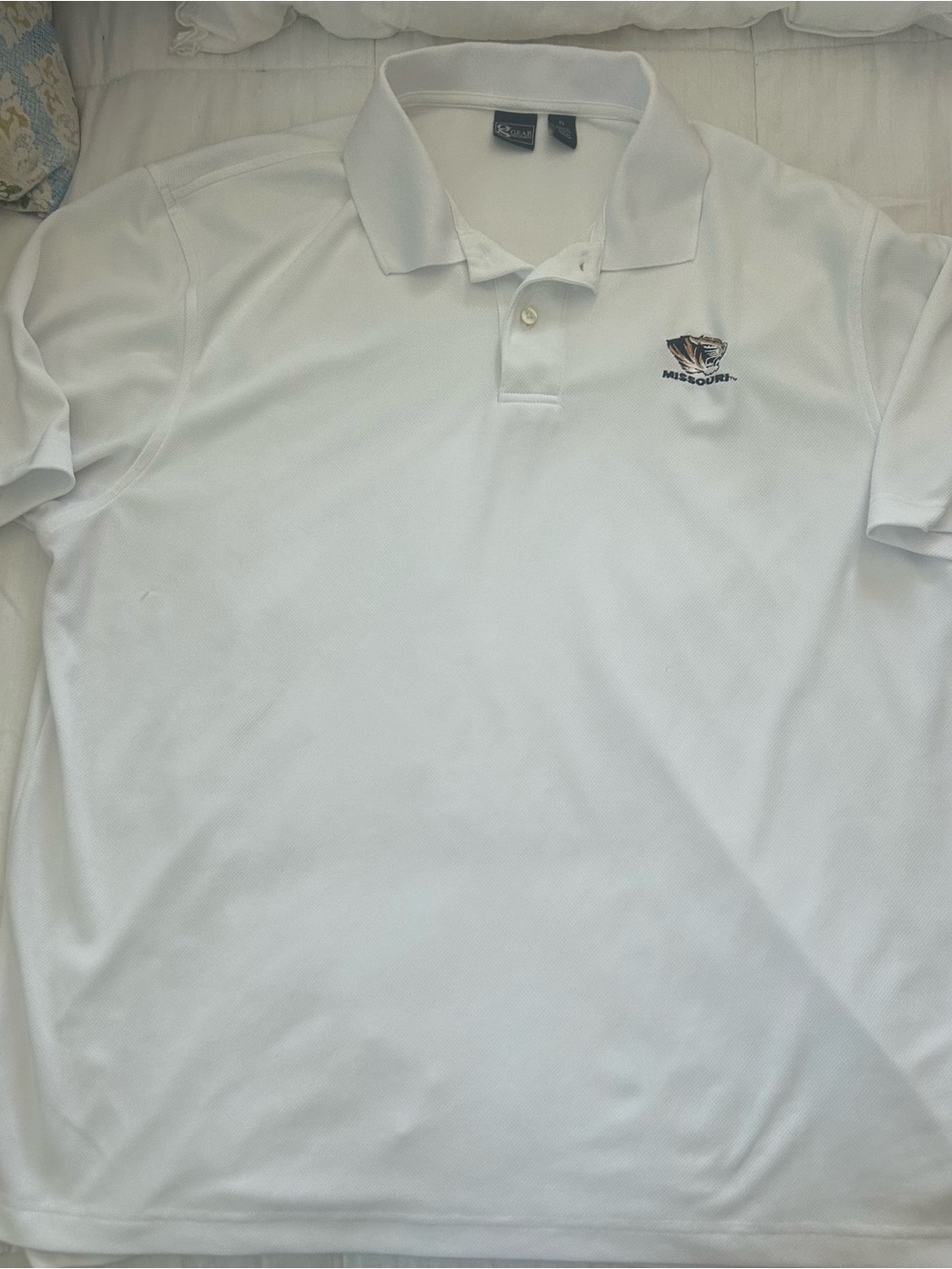EC University of Missouri Mizzou Tigers Technical Polo Golf Shirt szXL
